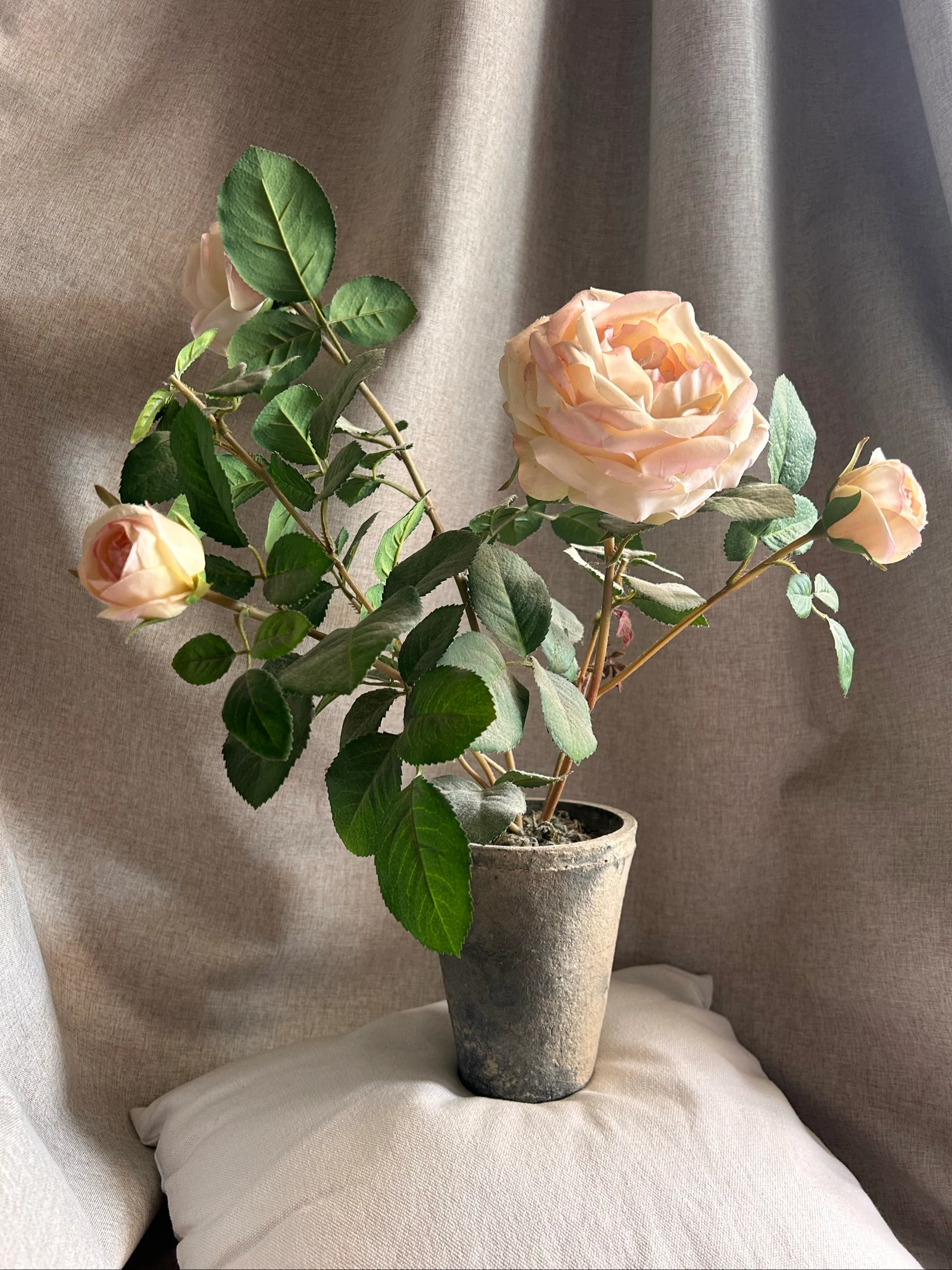 Artificial flower composition Shabby Chic Roses – photo 2